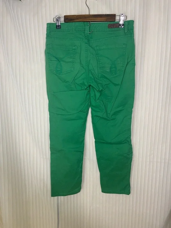 Calvin Klein Jeans Skinny Crop Pants Womens Size 6 Green Stretch Mid Rise Ankle - Picture 5 of 8
